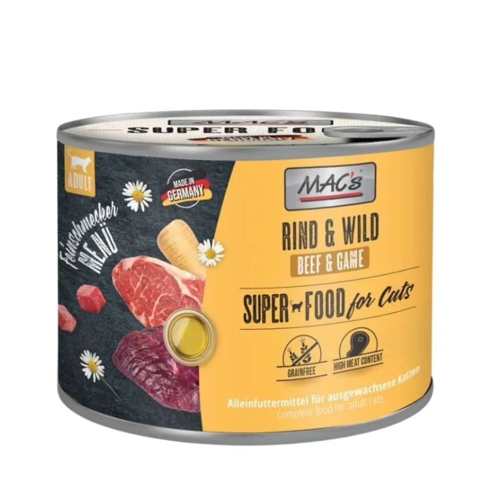 MAC´s Lata Gourmet Ternera y Venado para Gato