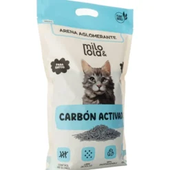 Milo y Lola Arena Aglomerante Carbón Activado para Gato