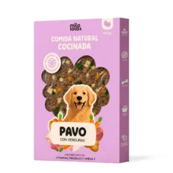 Milo y Lola Comida Natural Cocinada de Pavo para Perro Adulto