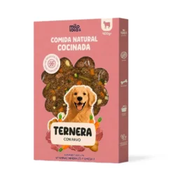 Milo y Lola Comida Natural Cocinada de Ternera y Pavo para Perro Adulto