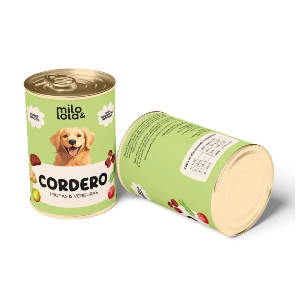 Milo y Lola Cordero (Alimentación Natural Completa) Perro