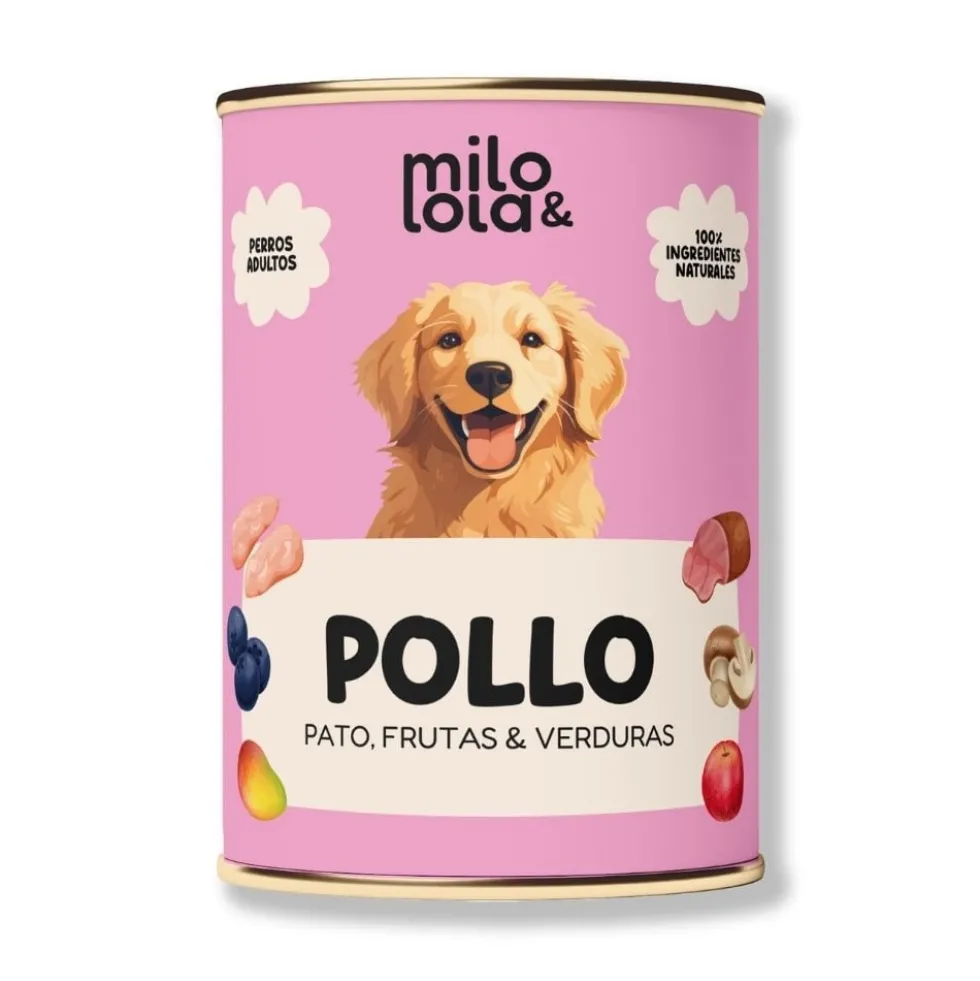 Milo y Lola Pollo y Pato (Alimentación Natural Completa) Perro