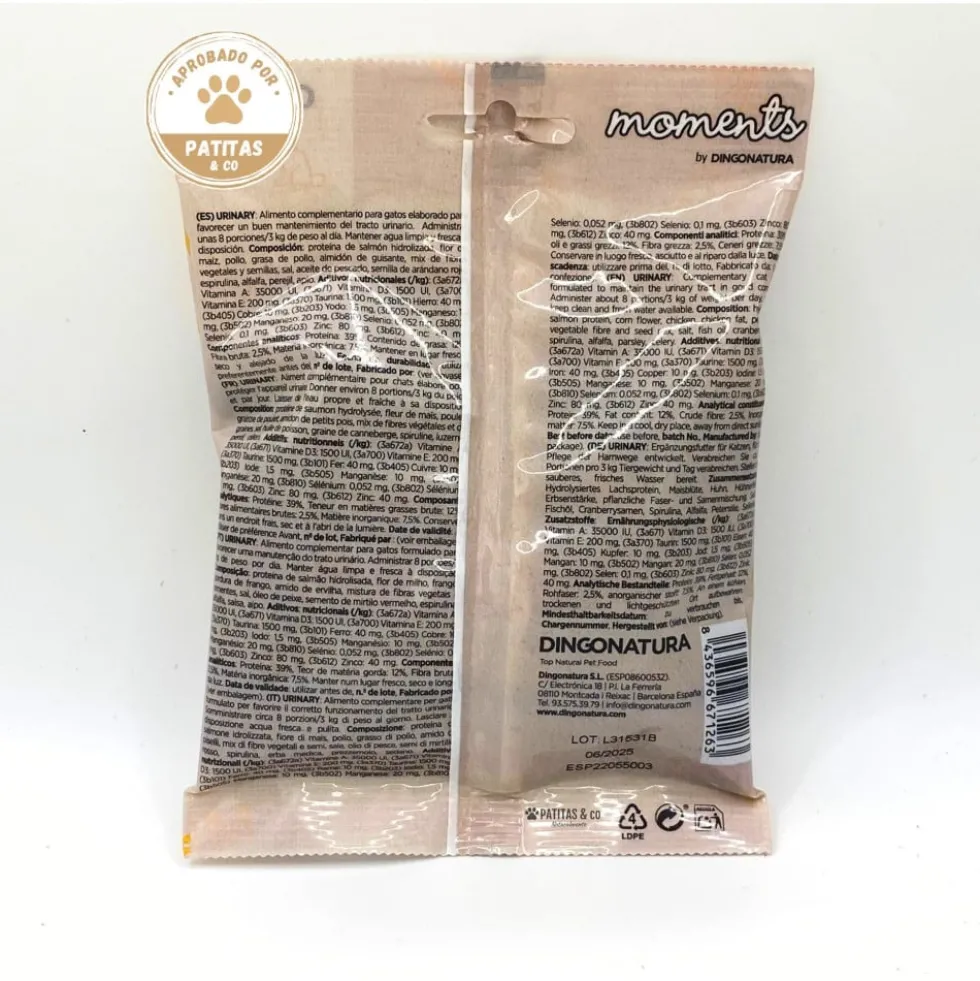 Moments Snacks Urinary para Gato