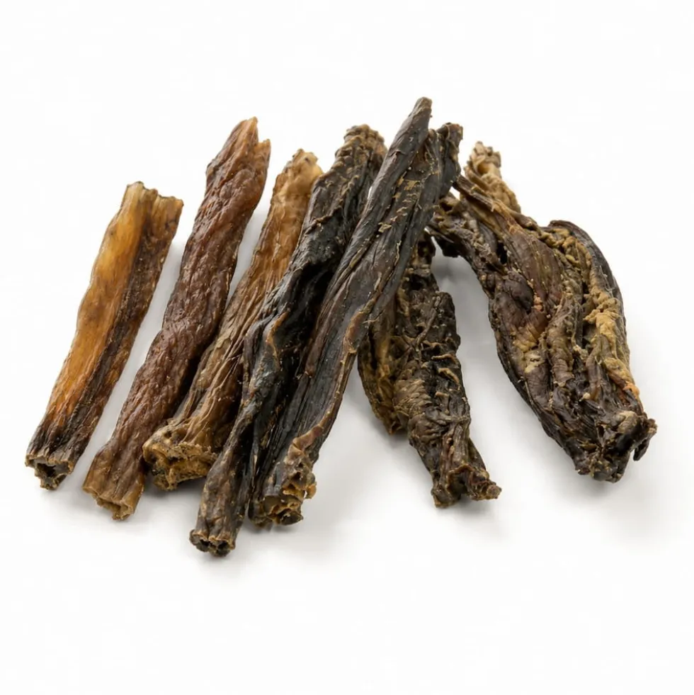 Mordedores Naturales Tiras de Carne de Búfalo (6 uds)