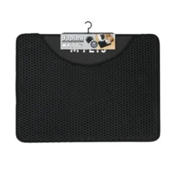 M-Pets Alfombrilla Horizontal para Arenero Negra