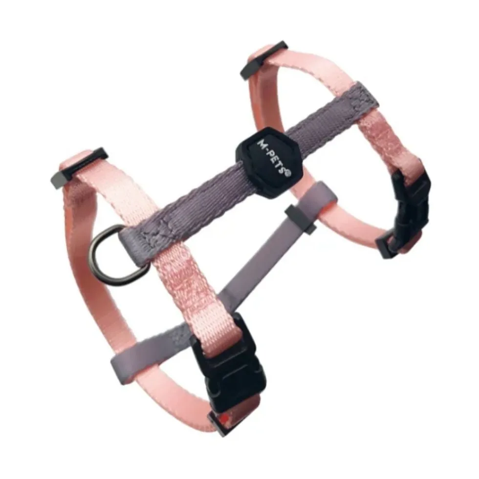 M-Pets Set de Correa y Arnés Rosa Rubor para Gato