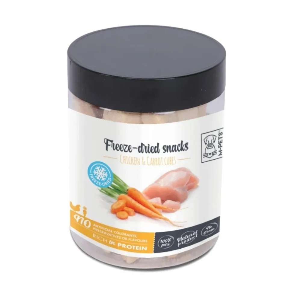M-Pets Snack Liofilizado de Pollo y Zanahoria para Perro
