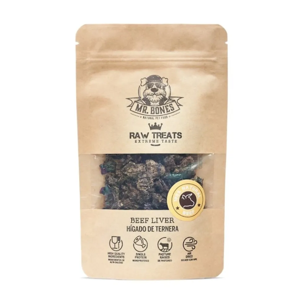 Mr. Bones Snacks de Hígado de Ternera Deshidratado