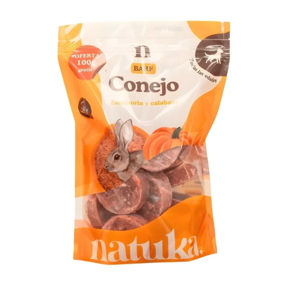 Natuka Menú BARF de Conejo para Perro
