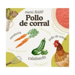 Natuka Menú BARF de Pollo de Corral para Perro