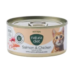Natura Diet Paté de Salmón y Pollo para Gatito