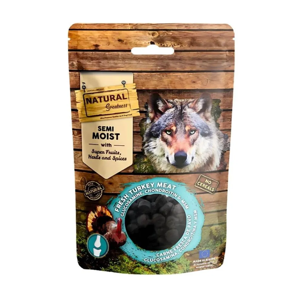Natural Greatness Bits Pavo y Glucosamina para Perro