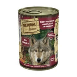 Natural Greatness Lata Conejo y Venado Comida Húmeda 400g Perro