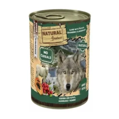 Natural Greatness Lata Cordero con Papaya y Arándanos 400g Perro