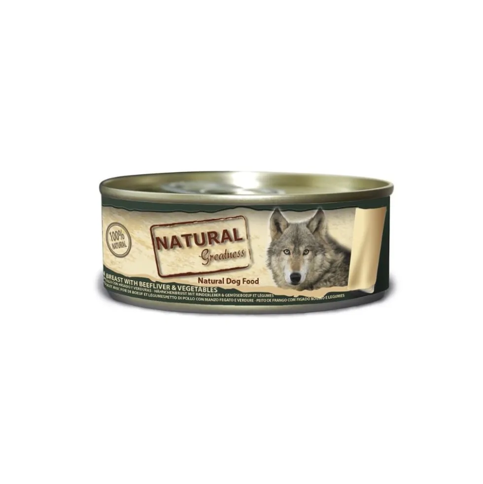 Natural Greatness Lata Pollo, Higado y Verduras 156g Perro