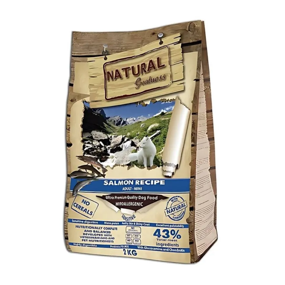 Natural Greatness Pienso de Salmón para Perro de Raza Pequeña