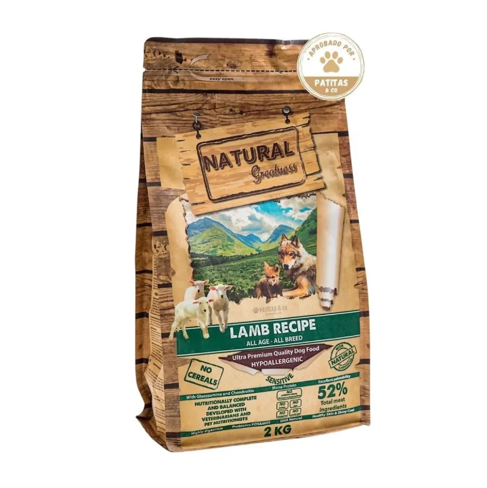 Natural Greatness Pienso Natural de Cordero para Perros