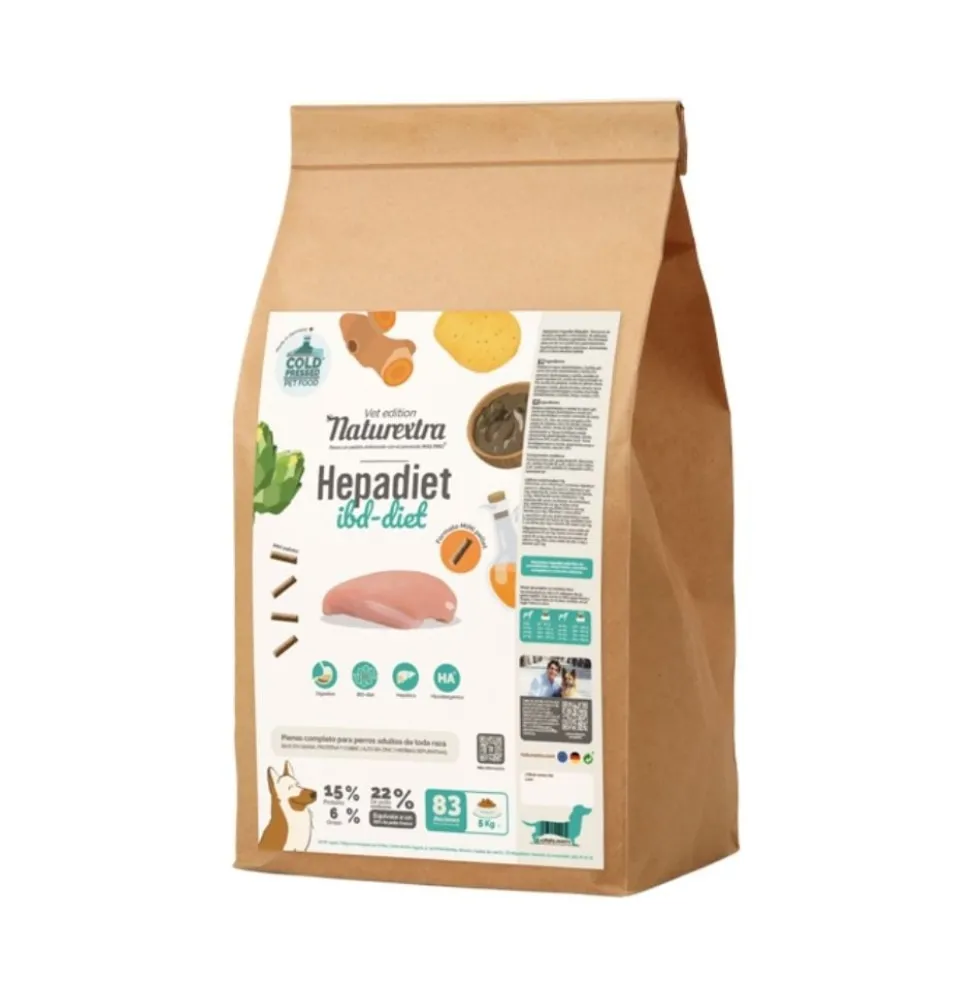 Naturextra Pienso Hepadiet Minipellet de Pollo para Perro