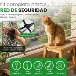 Niceowl Red Reforzada con Alambre de 4 metros para Gato
