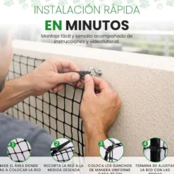 Niceowl Red Reforzada con Alambre de 8 metros para Gato