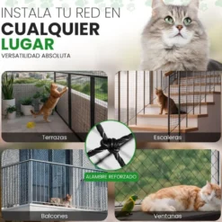 Niceowl Red Reforzada con Alambre de 8 metros para Gato