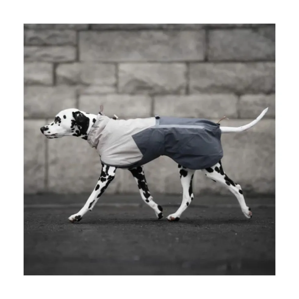 Non-stop Dogwear Chubasquero Cortaviento Gris para Perro