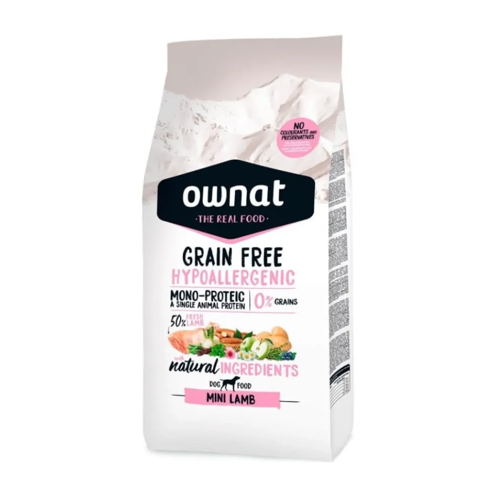 Ownat Grain Free Hypo Mini Pienso de Cordero para Perro de Raza Pequeña