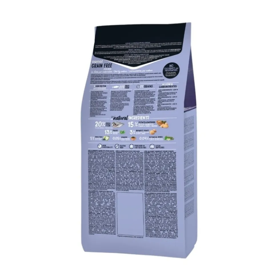 Ownat Grain Free Prime de Pescado para Gato Esterilizado