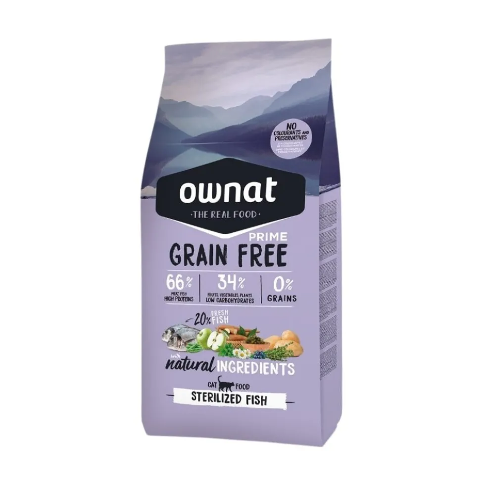 Ownat Grain Free Prime de Pescado para Gato Esterilizado