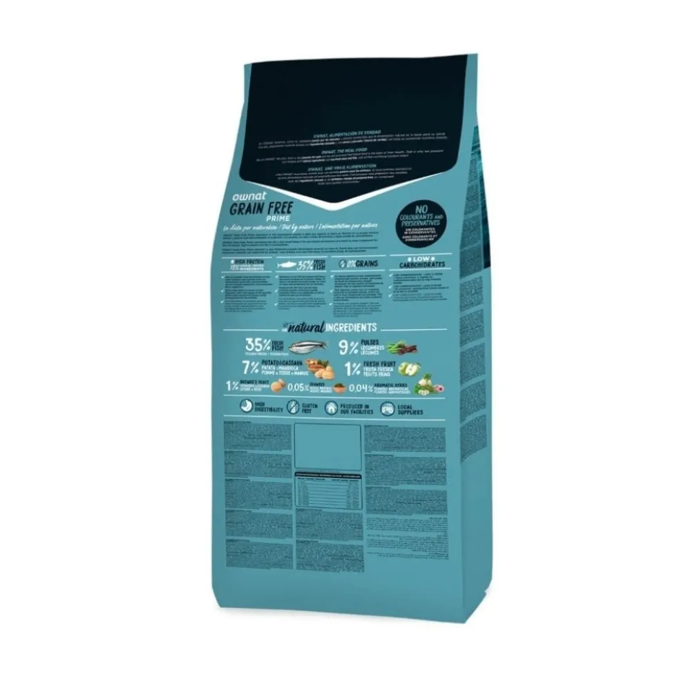 Ownat Grain Free Prime de Pescado Azul para Perro Adulto