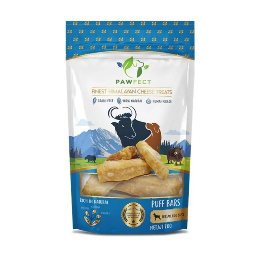 Pawfect Snacks Puff Bars Barritas Queso (70g)