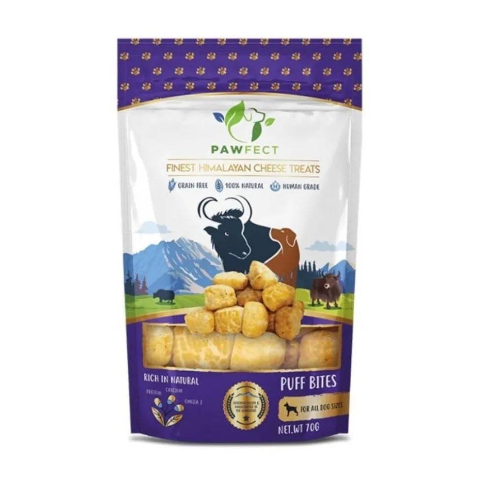 Pawfect Snacks Puff Bites Bolitas de Queso (70g)