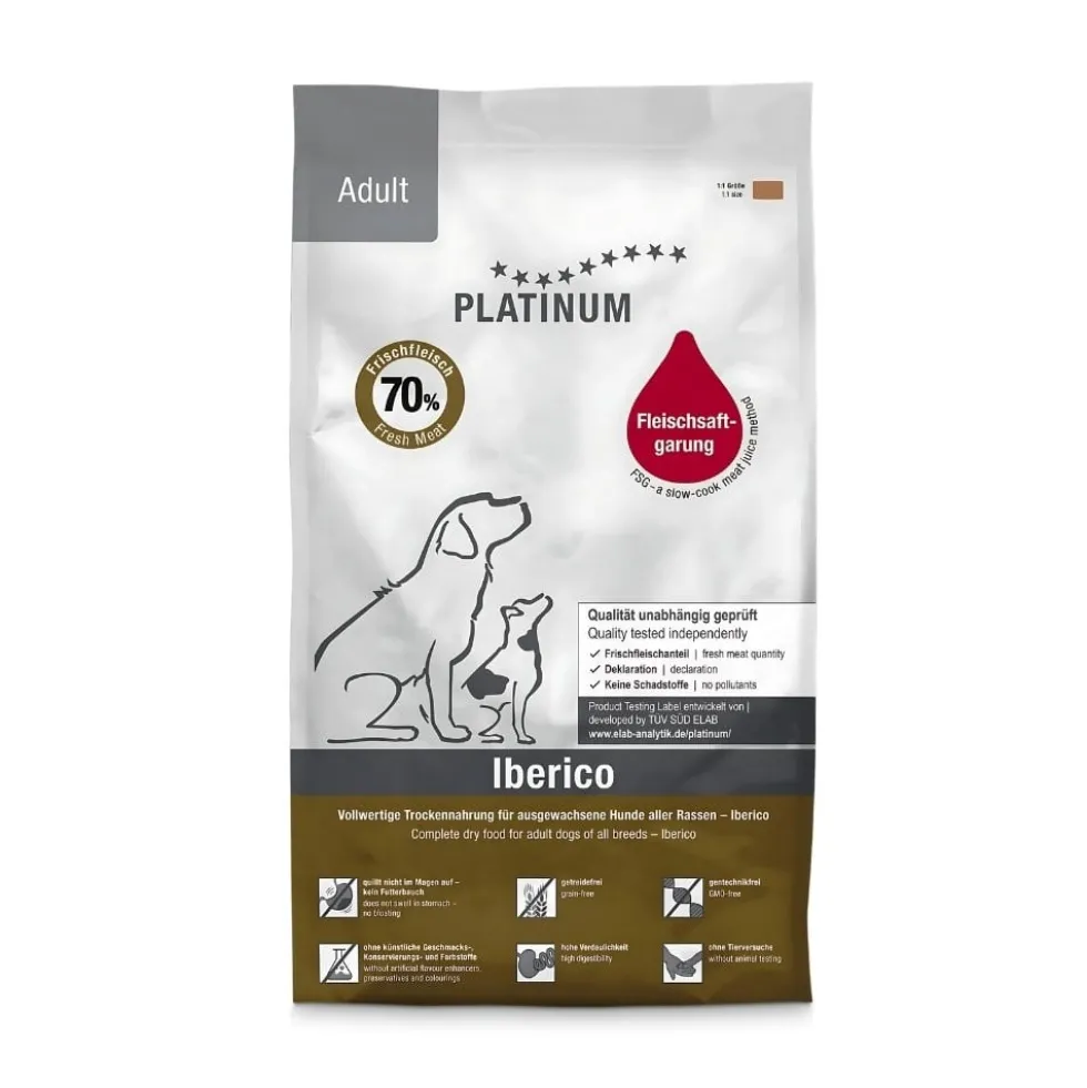 Platinum Pienso Semihúmedo de Cerdo Ibérico para Perro
