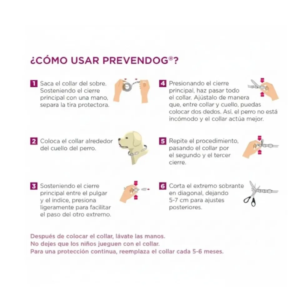 PrevenDog Collar Antiparasitario de 75cm para Perros +25kg