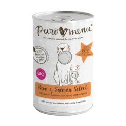 Puromenu Comida Húmeda BIO Select de Salmón y Pavo para Perro