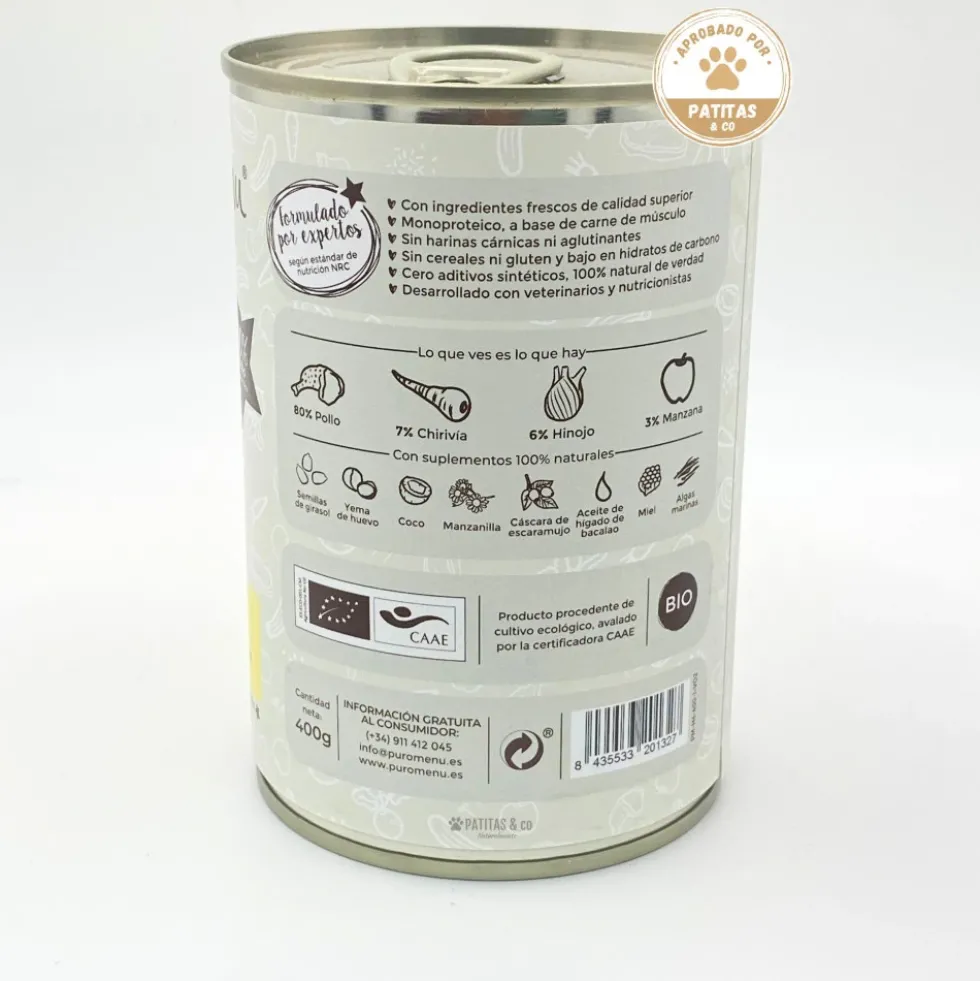 Puromenu Lata Festin de Pollo 400g Perro
