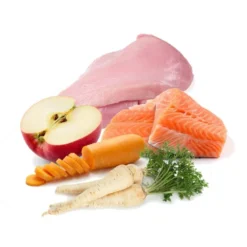 Puromenu Menú Cocinado Pavo y Salmón de Chef para Perro
