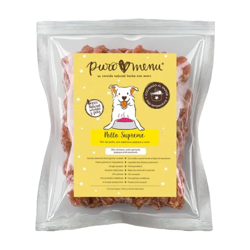 Puromenu Menú Cocinado Pollo Supreme para Perro
