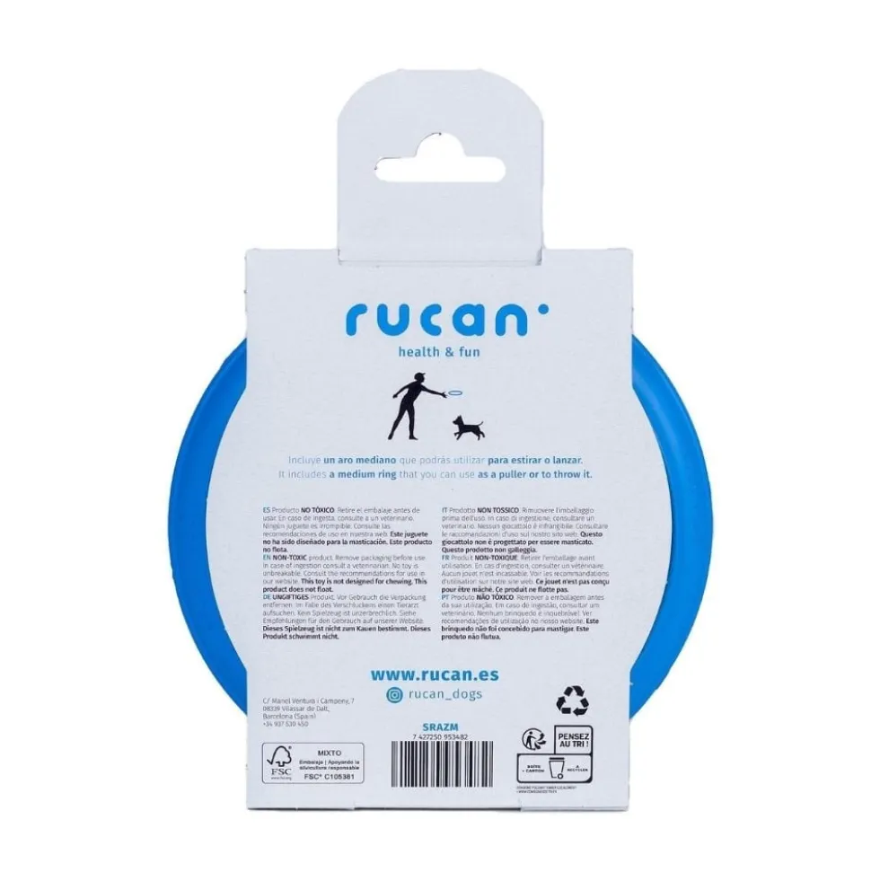 Rucan Frisbee Sky Rings Azul para Perro