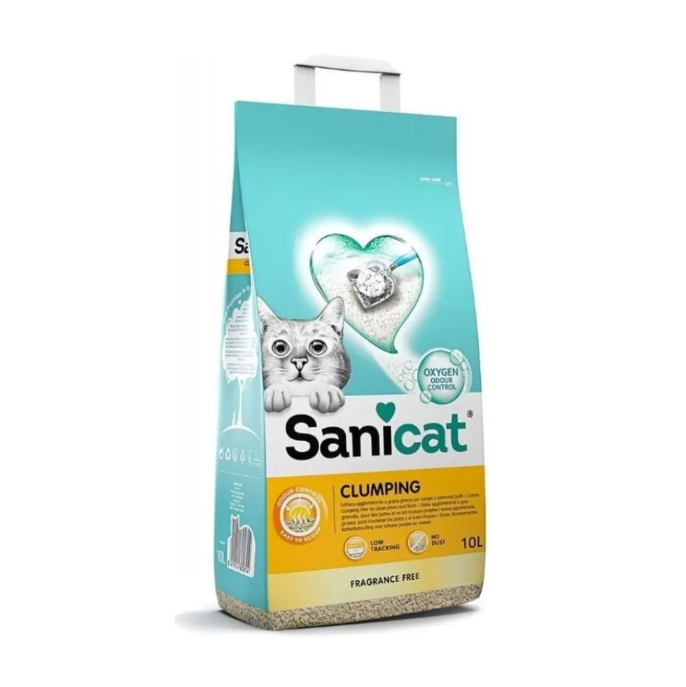 Sanicat Arena Clumping de Bentonita Sin Fragancia Gatos