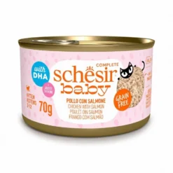 Schesir Baby Lata de Pollo con Salmón para Gatitos