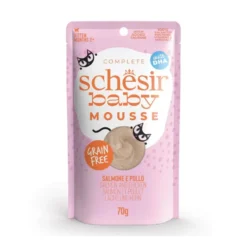 Schesir Baby Mousse de Salmón y Pollo para Gatito