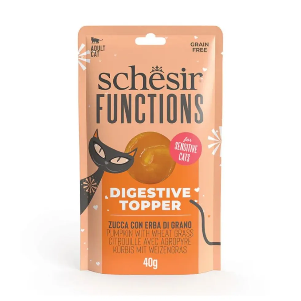 Schesir Functions Puré de Calabaza con Hierba de Trigo para Gato