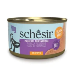 Schesir Lata de Paté de Caballa con Sardinas para Gato