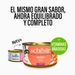 Schesir Lata de Salmón en Caldo para Gato