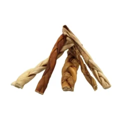 Snacks Piel de Cabra Trenzada para Perro (4 uds)
