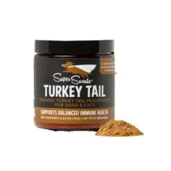 Suplemento Super Snouts Turkey Tail para Perros y Gatos