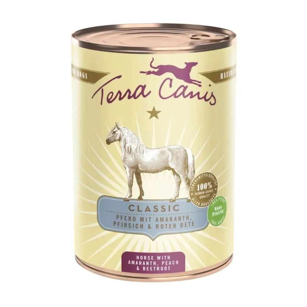 Terra Canis Classic Lata de Caballo con Amaranto para Perro