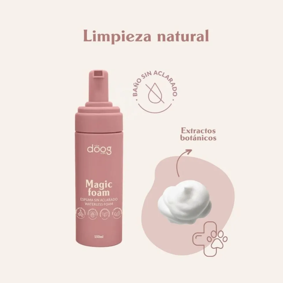 The Doog Life Espuma Limpiadora Sin Aclarado