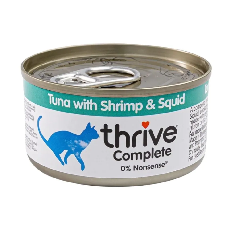 Thrive Lata de Atún, Camarones y Calamares para Gato